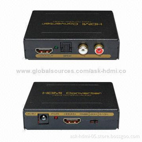 HDMI to HDMI Plus Audio Converters, Need 5V DC/1A Power Supply